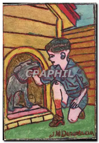 Image enfant et son chien