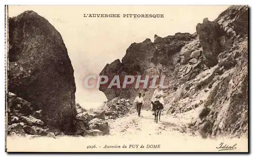 Cartes postales Ascension du Puy de Dome Ane Auvergne