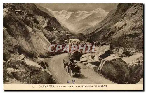 Cartes postales Gavarnie Le Chaos et les Sommets Du Cirque