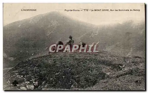 Ansichtskarte AK L&#39Auvergne puy de Dome Le Mont Dore Sur les sommets du sancy