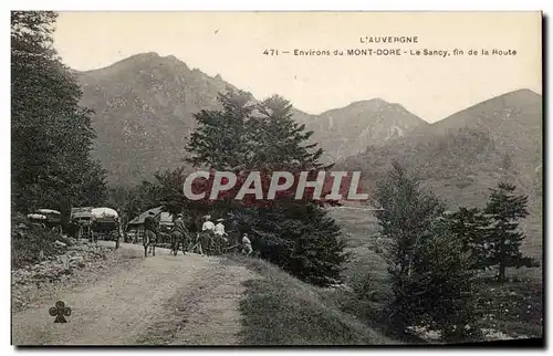 Cartes postales L&#39Auvergne Environs du Mont Dore Le Sancy fin de la route