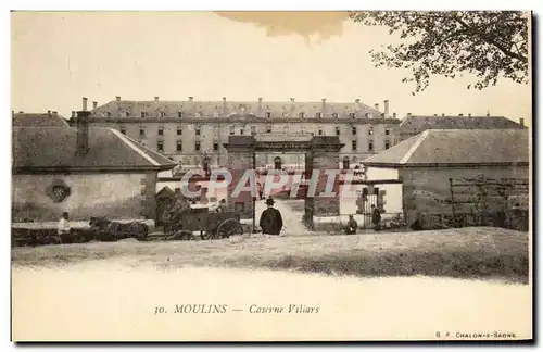 Cartes postales Moulins Caserne Villars Militaria