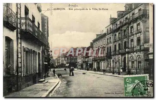 Cartes postales Alencon Rue Principale De La Ville St Blaise