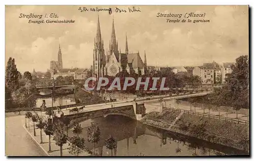 Cartes postales Strasbourg Temple De La Garnison