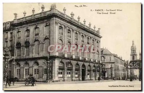 Ansichtskarte AK Nancy Le Grand Hotel The Grand Hotel