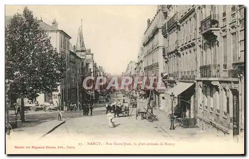 Cartes postales Nancy Rue Saint Jean La Plus animee de Nancy