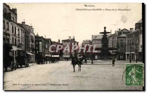 Cartes postales Chalons Sur Marne Place de la Republique