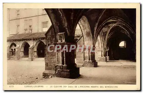 Ansichtskarte AK Luxeuil Les Bains Le Cloitre De L&#39ancienne Abbaye Des Benedictins