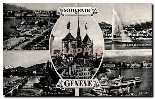 Ansichtskarte AK Souvenir De Tours de Geneve Suisse