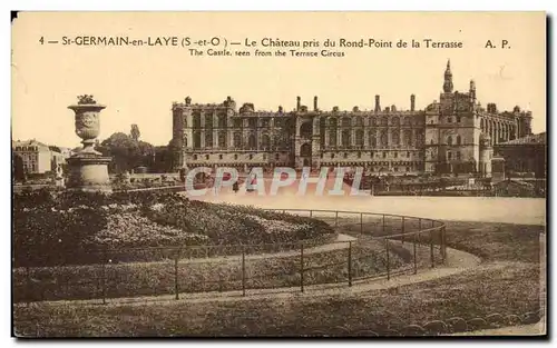 Cartes postales St Germain En Laye Le chateau Pris Du Rond Point De La Terrasse