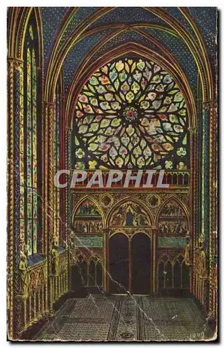Ansichtskarte AK Paris En Flanant Sainte Chapelle Grande Rose Holy Chapel