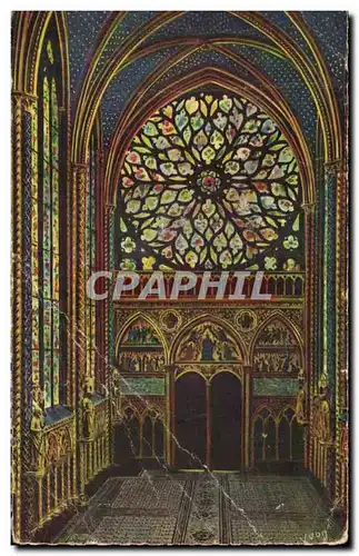 Cartes postales Paris En Flanant Sainte Chapelle Grande Rose Holy Chapel