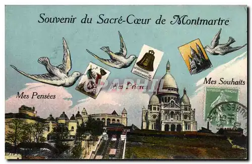 Ansichtskarte AK Souvenir Du Sacre Coeur De Montmartre Paris Colombes