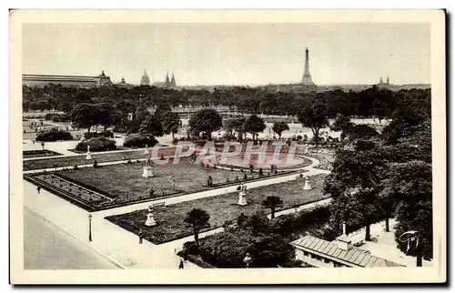 Ansichtskarte AK Paris Jardin des Tuileries Tour Eiffel