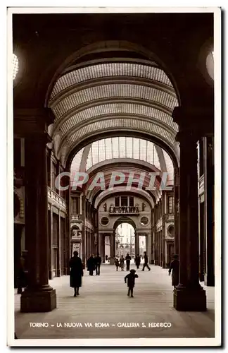 Cartes postales Torino La Nuova Via Roma Galleria S Federico