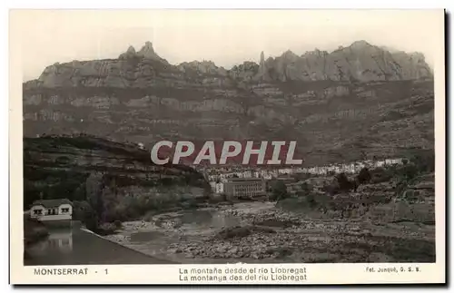 Ansichtskarte AK Montserrat La montana desde el rio Llobregat