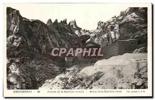 Ansichtskarte AK Montserrat Abside de la Basilica Nevado