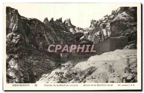 Cartes postales Montserrat Abside de la Basilica Nevado