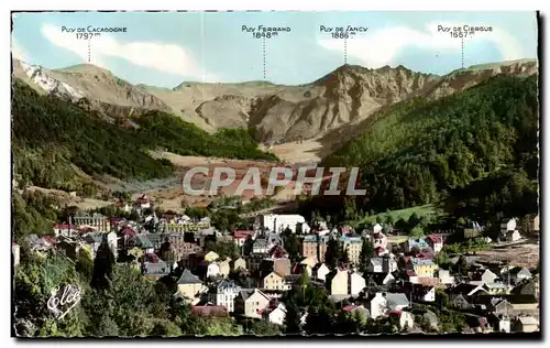 Cartes postales Le Mont Dore Vue Generale et la Chaine du Sancy