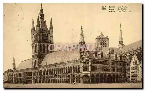 Cartes postales Ypres Les Halles De Halle The Cloth Halls