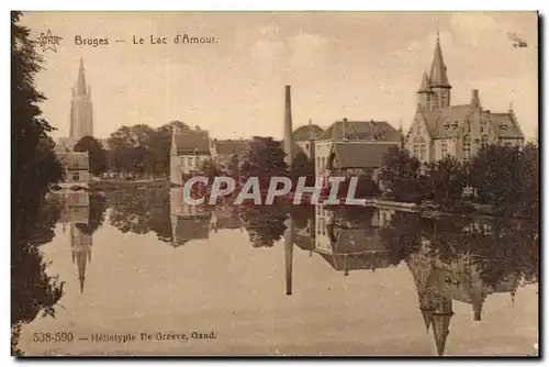 Cartes postales Bruges Le Lac d&#39Amour