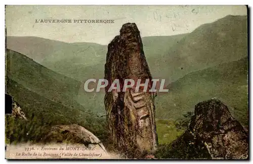 Ansichtskarte AK L&#39Auvergne Pittoresque Environs du Mont Dore La roche de la Rancune Vallee de Chaudefour