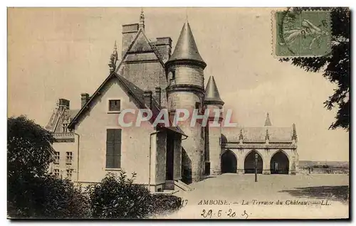 Ansichtskarte AK Amboise La Terrasse Du Chateau