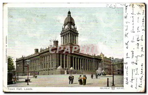 Cartes postales Town Hall Leeds Reliable Series