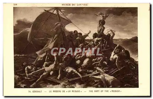 Ansichtskarte AK Musee Du Louvre Paris Gericault Le Radeau De La Meduse The Raft Of The Medusa