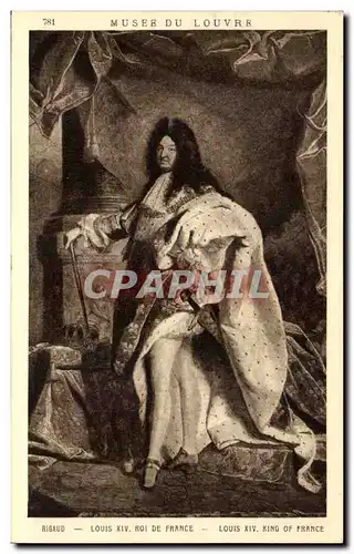 Cartes postales Musee Du Louvre Rigaud Louis Roi De France Louis King Of France Paris