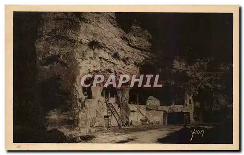 Cartes postales La Douce France Chateaux De La Loire Modernes triglodytes sur les bords de la Loire