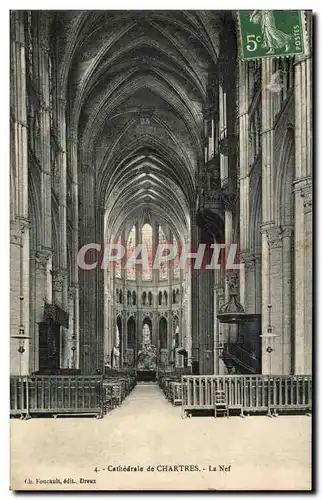 Ansichtskarte AK Cathedrale De Chartres La Nef orgue