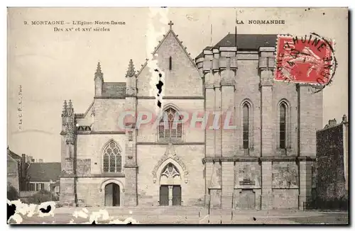 Cartes postales Mortagne L&#39Eglise Notre dame Des La Normandie