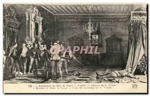 Ansichtskarte AK Assassinat du Duc de Guise Comte