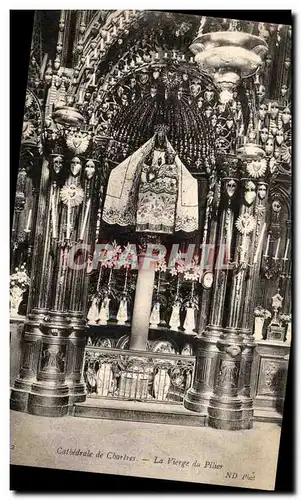 Ansichtskarte AK Cathedrale De Chartres La Vierge du Pilier