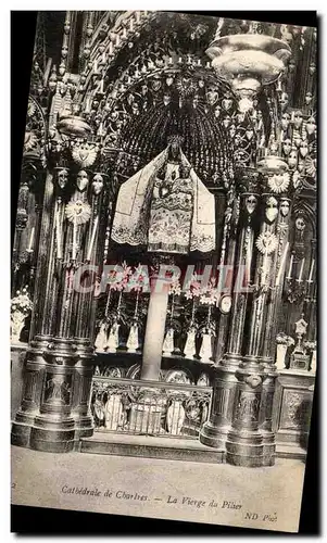 Cartes postales Cathedrale De Chartres La Vierge du Pilier