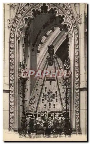 Cartes postales Basilique de Clery La Vierge Miraculeuse Statue en chene massif