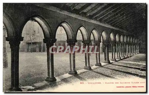 Cartes postales Toulouse Cloitre Des Jacobins