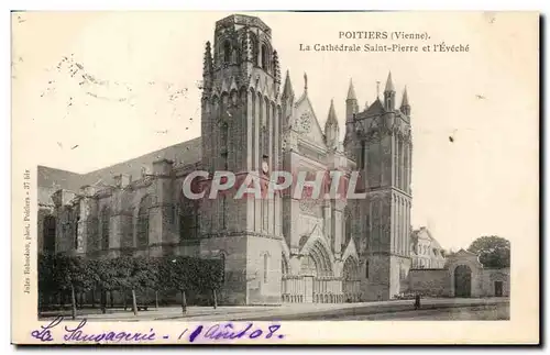 Ansichtskarte AK Poitiers La Cathedrale Saint Pierre et l&#39eveche