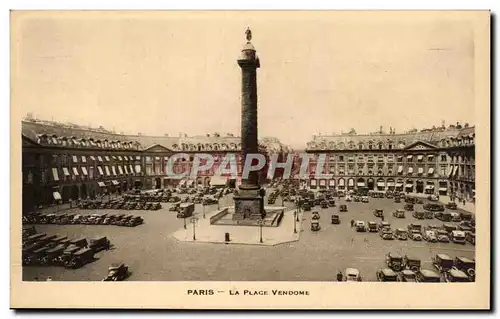 Cartes postales Paris La Place Vendome