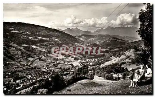 Cartes postales Dauphine Isere Autour D&#39Allevard Du Cret de Montouvard Vue sur la vallee du Breda et les mont