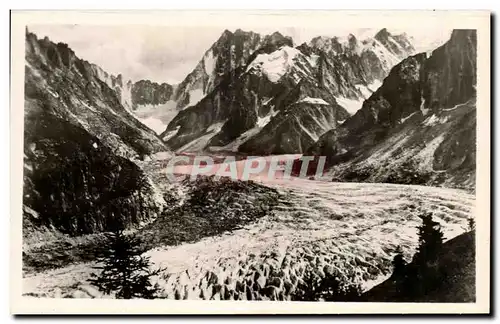 Cartes postales Chamonix La Mer de Glace vue de Montenvers