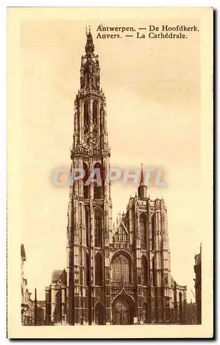 Ansichtskarte AK Antwerpen De Hoofdkerk Anvers La Cathedrale