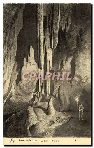 Cartes postales Grottes De Han La Grande Draperie