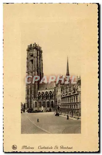 Cartes postales Malines Cathedrale St Rombaut