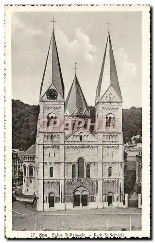 Cartes postales Spa Eglise St Remacle Kerk St Remecle