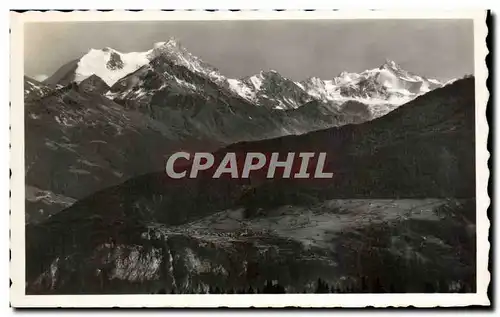 Ansichtskarte AK Montana Weisshorn Rothorn Suisse