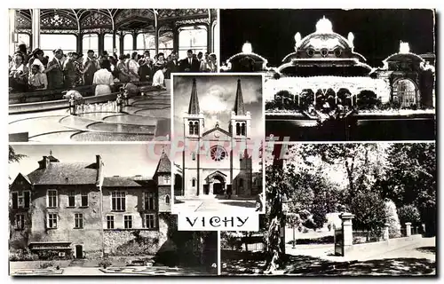 Cartes postales Vichy Source Chomel Grand casino Eglise Saint Louis Parc des Celestins