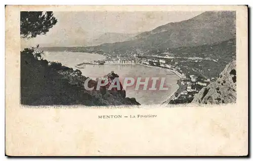 Cartes postales Menton La Frontiere