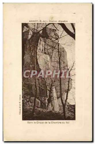 Cartes postales Annot Station Alpestre Dans Le Cirque De La Chambre Du Rol